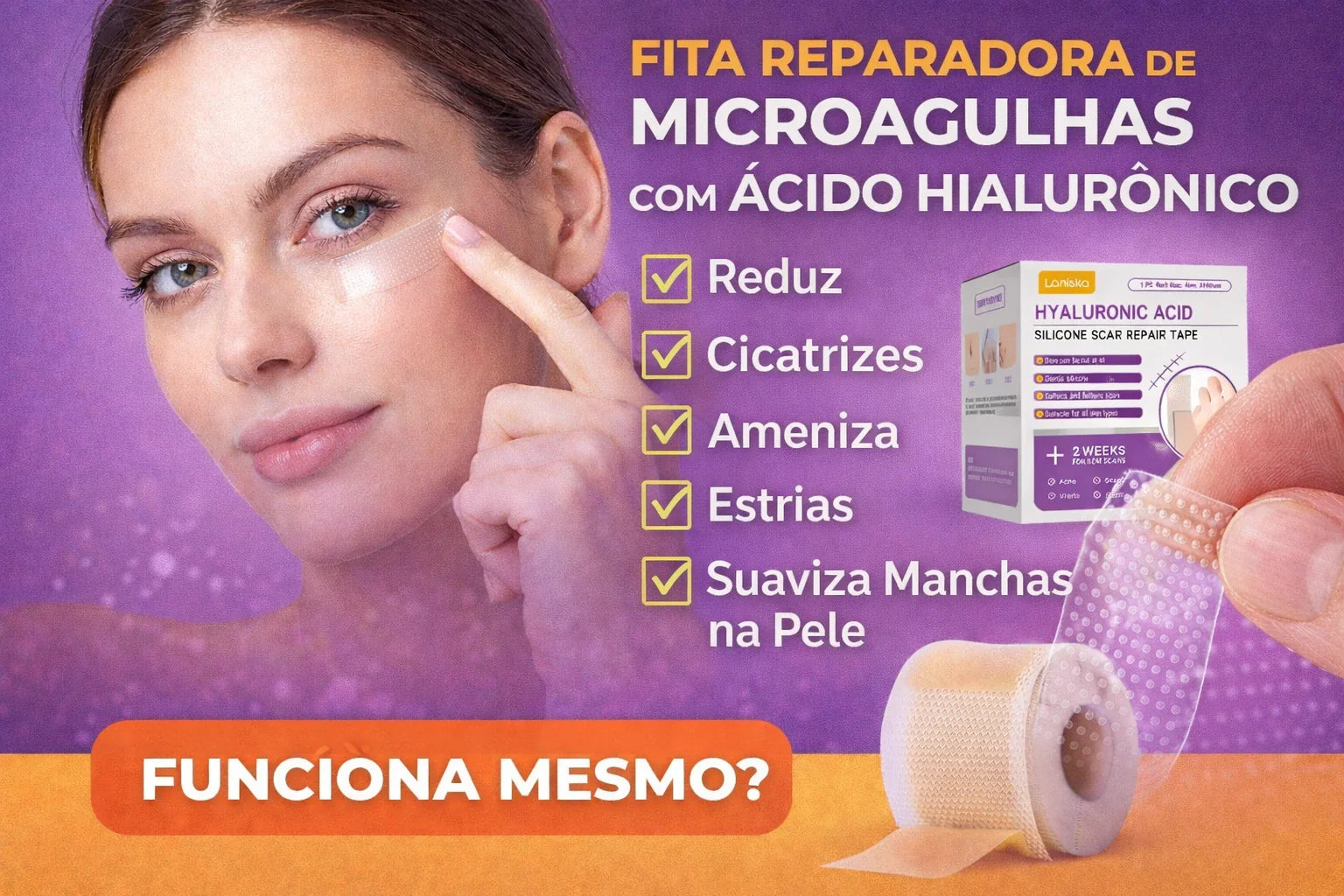 Fita Reparadora de Microagulhas: O Segredo para Eliminar Cicatrizes, Estrias e Manchas de Pele