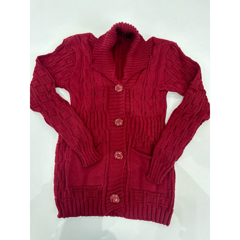 Casaco de Lã Feminino com Botão e Bolso - Kaype Store