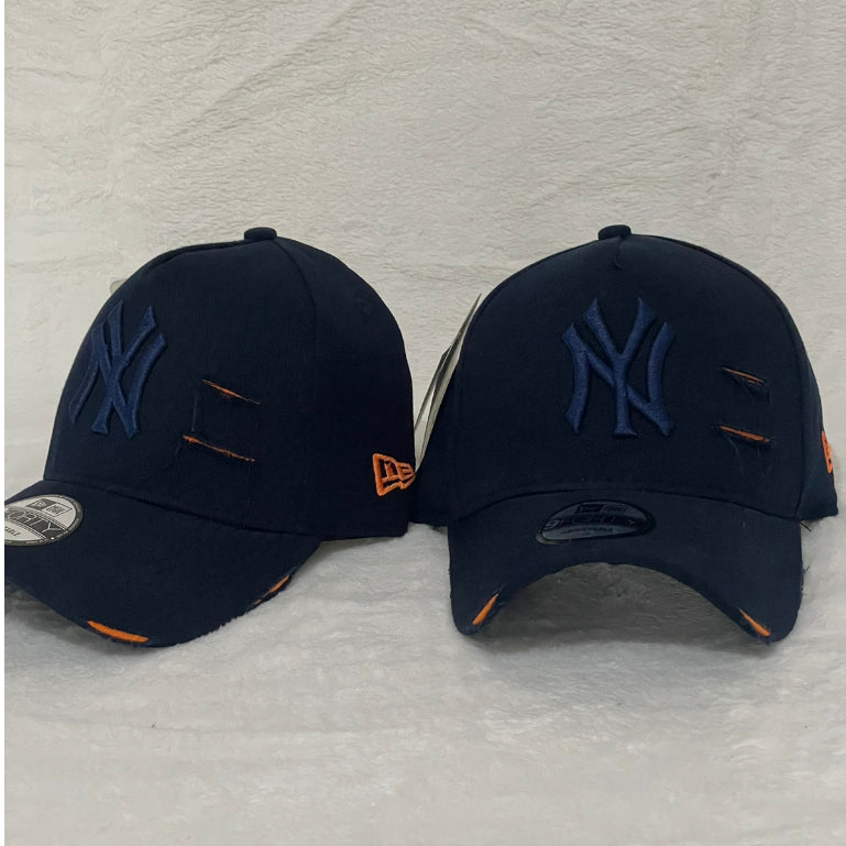 Boné Aba Curva com Detalhe de Rasgo - NY New York - Kaype Store