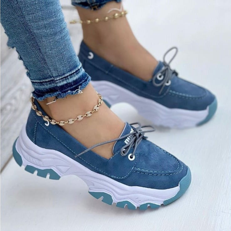 Mocassim Sapatilha Feminino Plataforma Tratorada - Conforto e Estilo em Cada Passo - Kaype Store