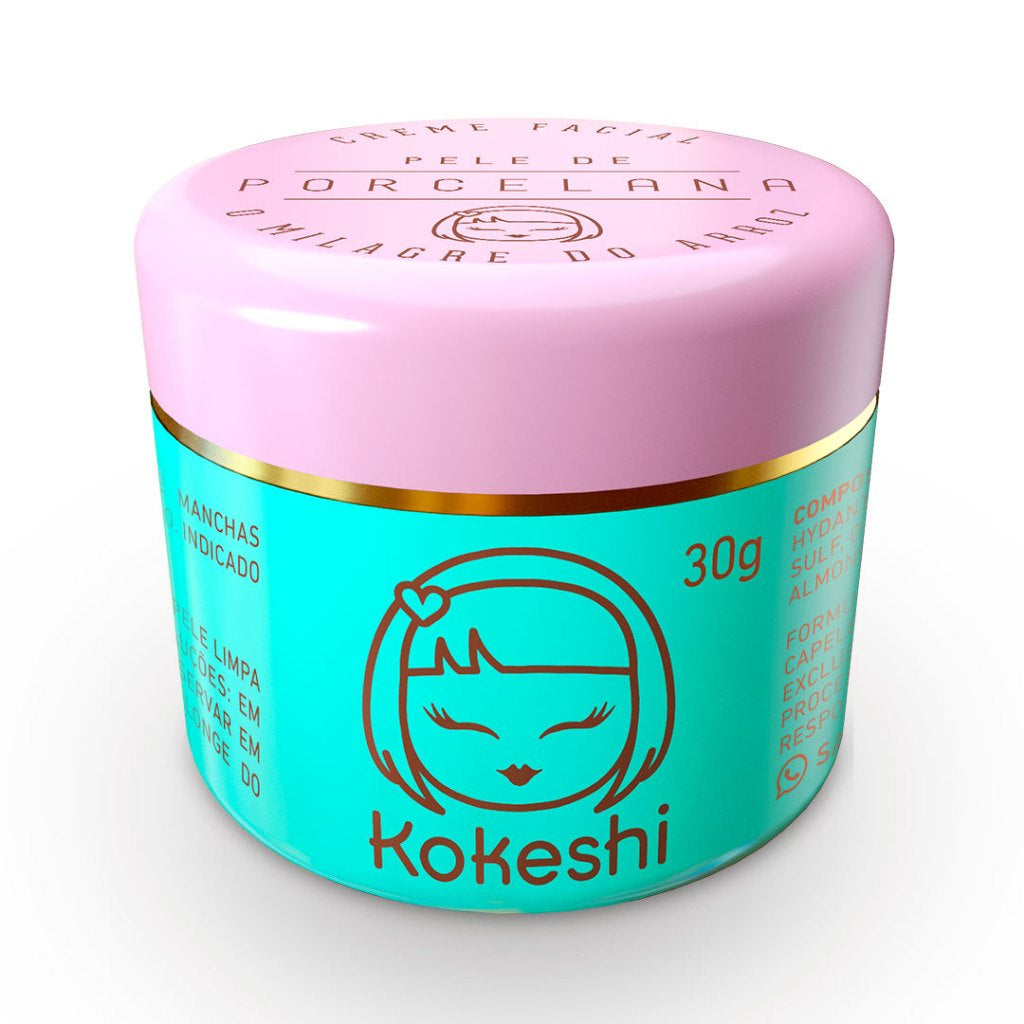 Hidratante Facial Pele de Porcelana - Rosa mosqueta e extrato de Arroz - Kaype Store