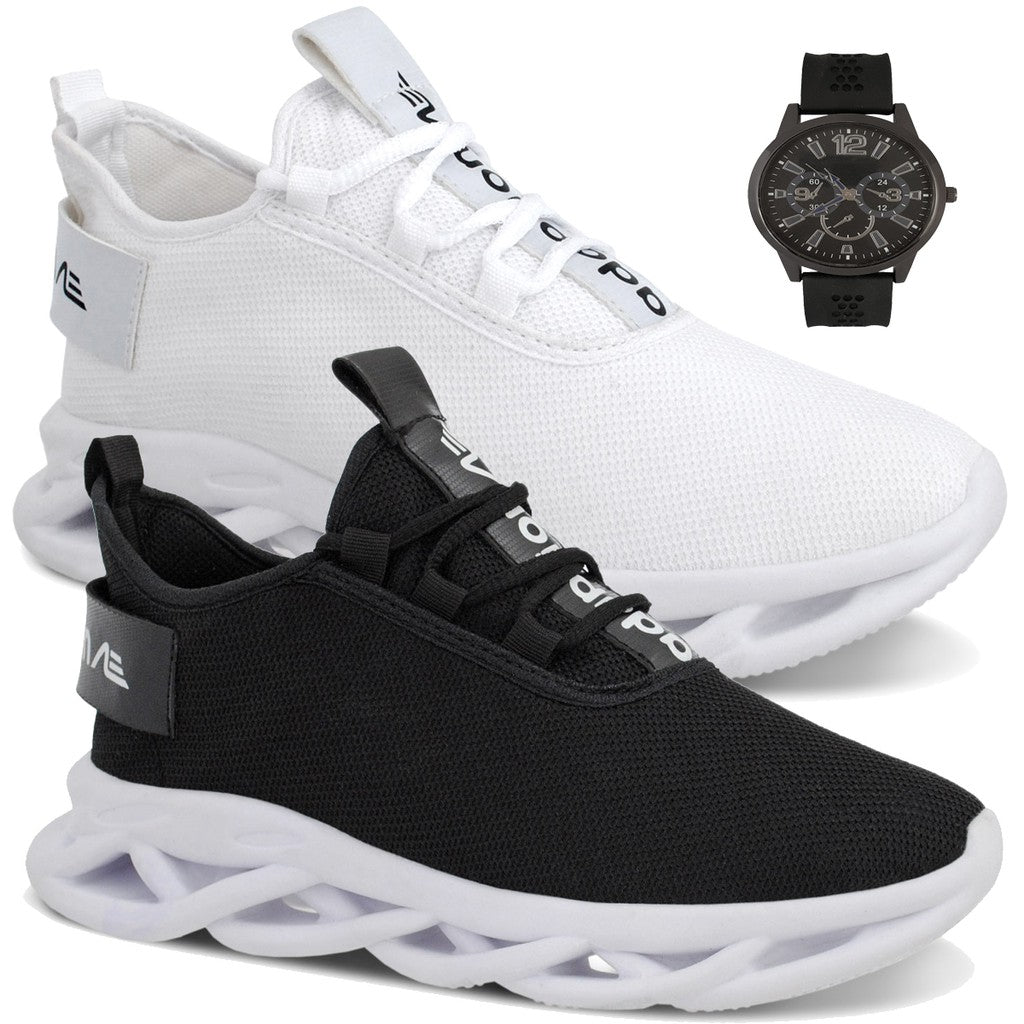 Kit 2 pares de tênis Limited Adaption + relogio Brinde - Kaype Store