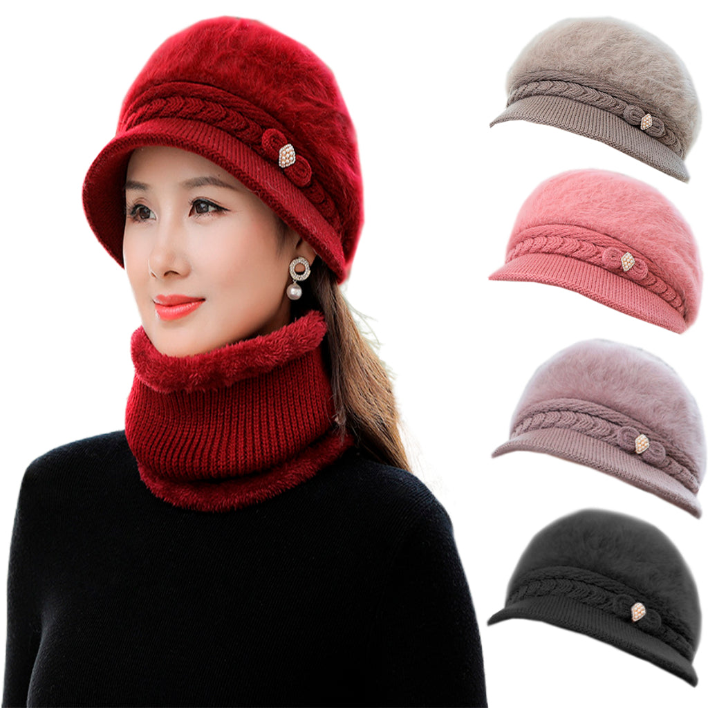 Boina Vintage Inverno Gorro de Lã Tricotado Feminino - Kaype Store