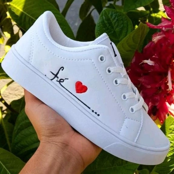 Tênis Feminino Casual "Fé" – Conforto e Estilo em Cada Passo! - Kaype Store