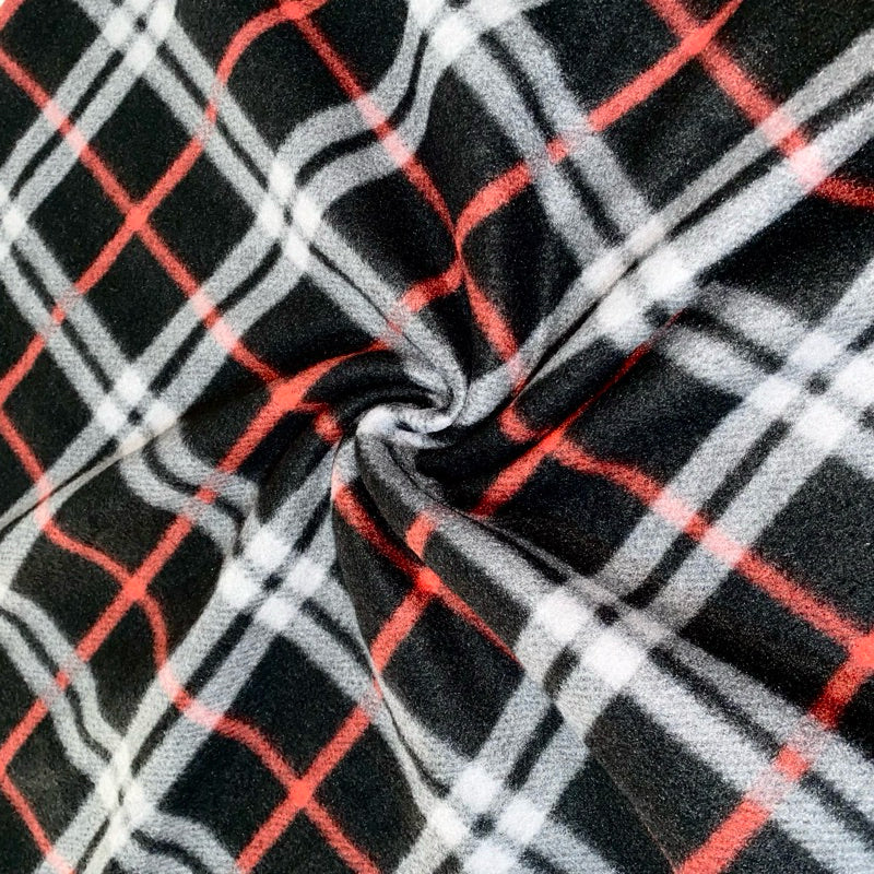 Roupa Pet Soft Xadrez Inverno Com Forro Para Cachorro