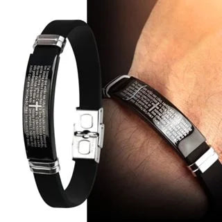 Pulseira Religiosa Masculina - Pai Nosso