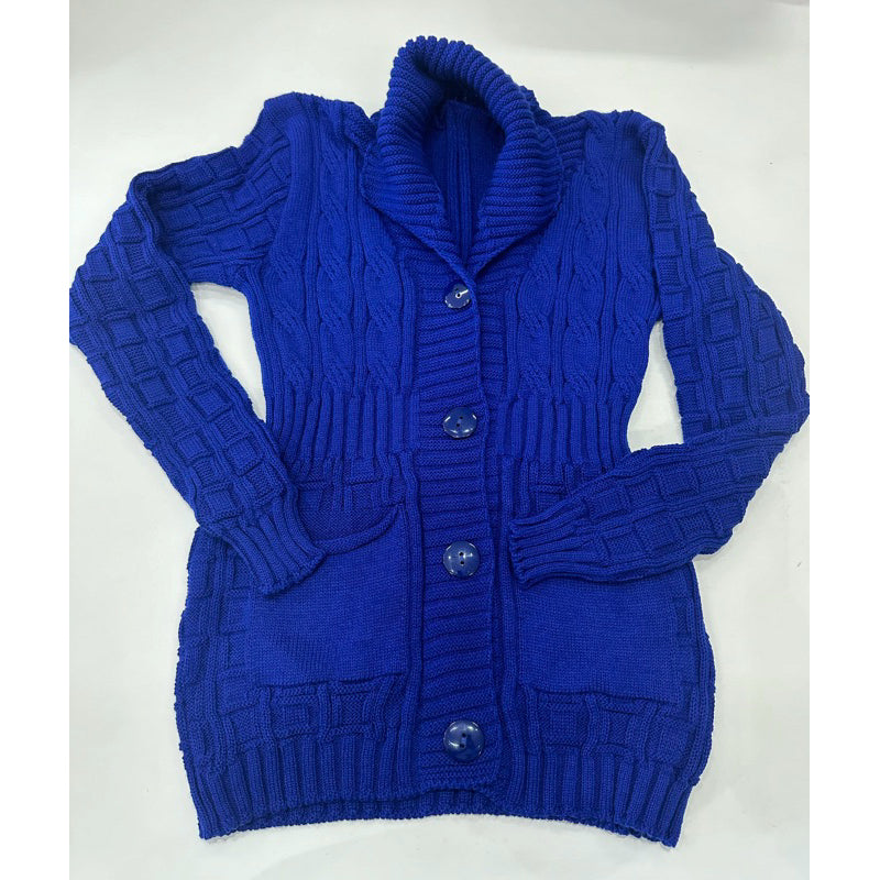 Casaco de Lã Feminino com Botão e Bolso - Kaype Store