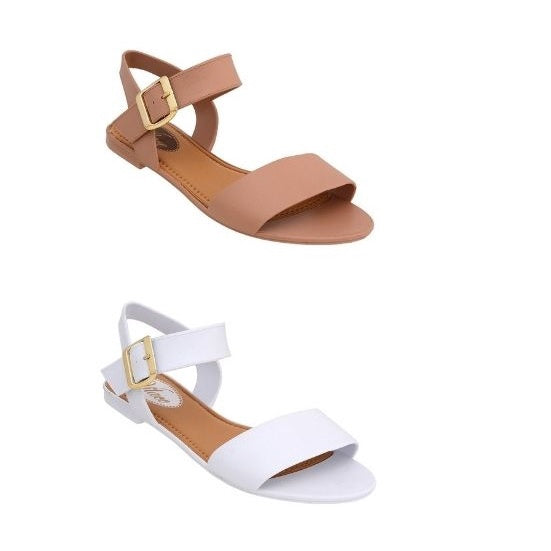 Sandália Femininas Rasteiras com Fivela! - Leve 2 Compre 1 - Kaype Store