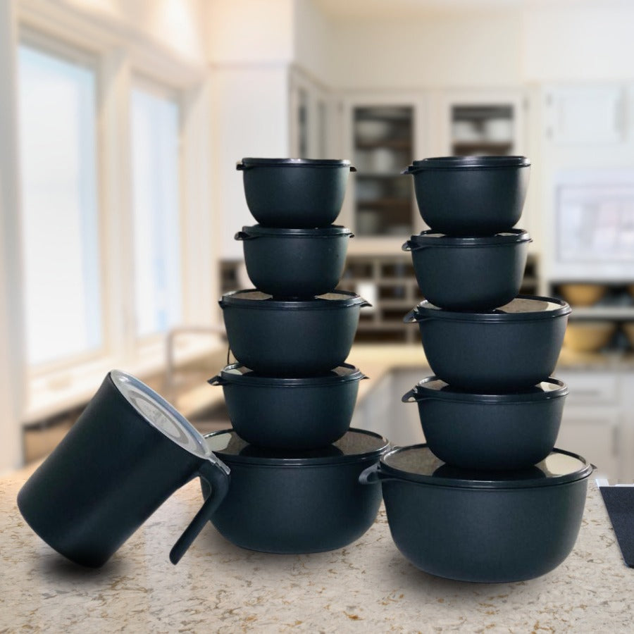Kit 10 Potes Estilo Bowl + Jarra Brinde - Kaype Store