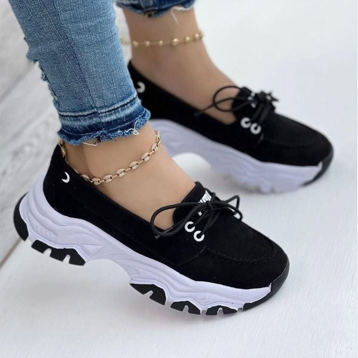 Mocassim Sapatilha Feminino Plataforma Tratorada - Conforto e Estilo em Cada Passo - Kaype Store