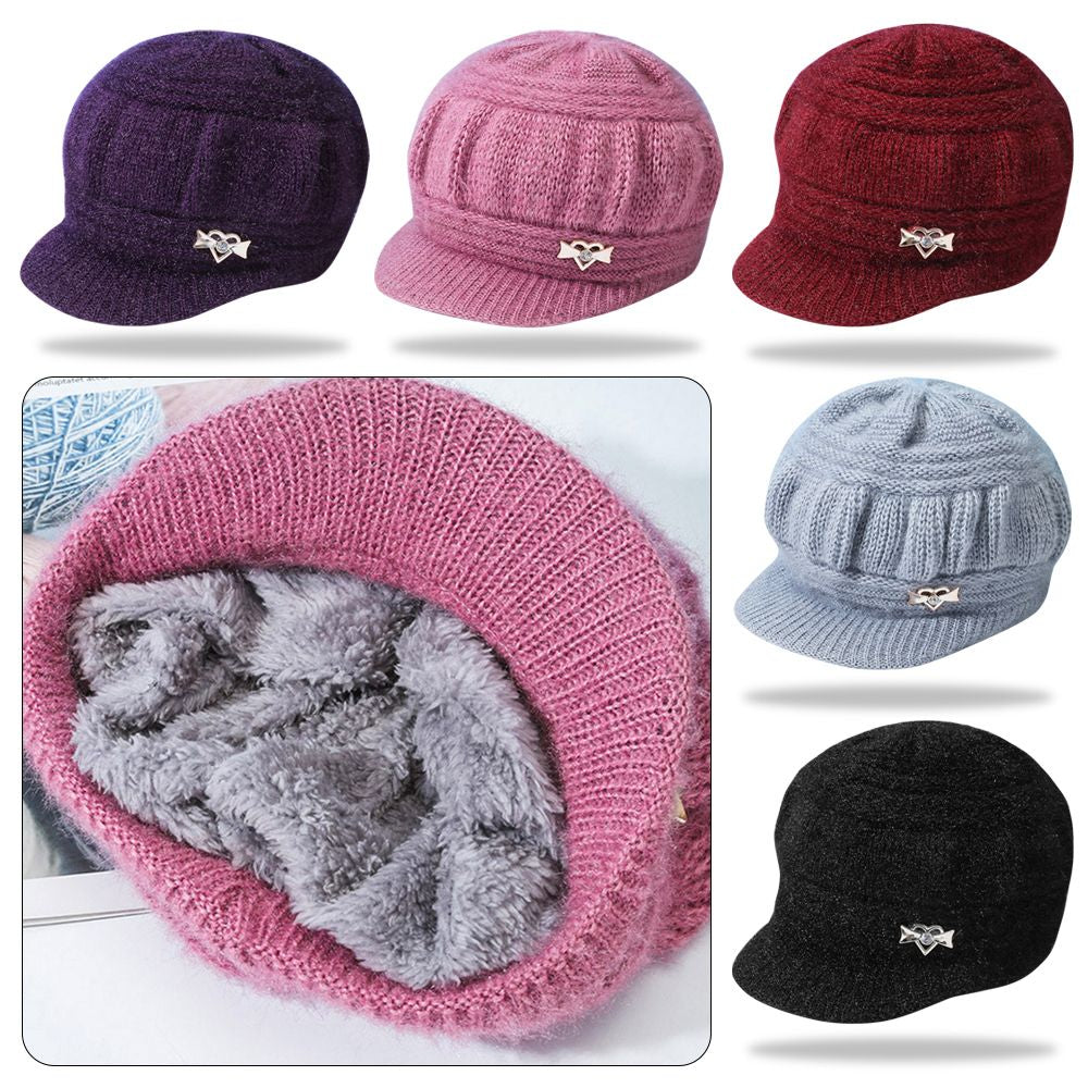 Boina Vintage Inverno Gorro de Lã Tricotado Feminino - Kaype Store