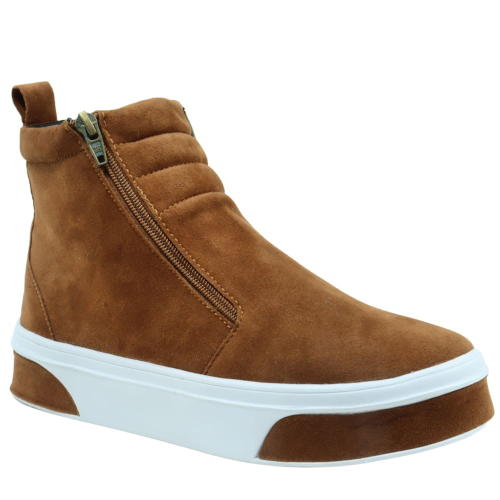 Tênis Feminino Botinha em Camurça Leve 203-GG - Kaype Store