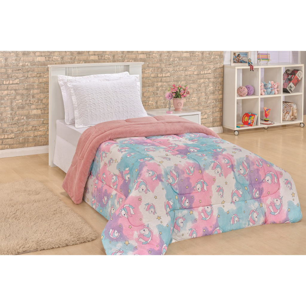 Coberdrom Edredom Grosso Colcha De Solteiro Infantil Menina/Menino - Inverno - Kaype Store