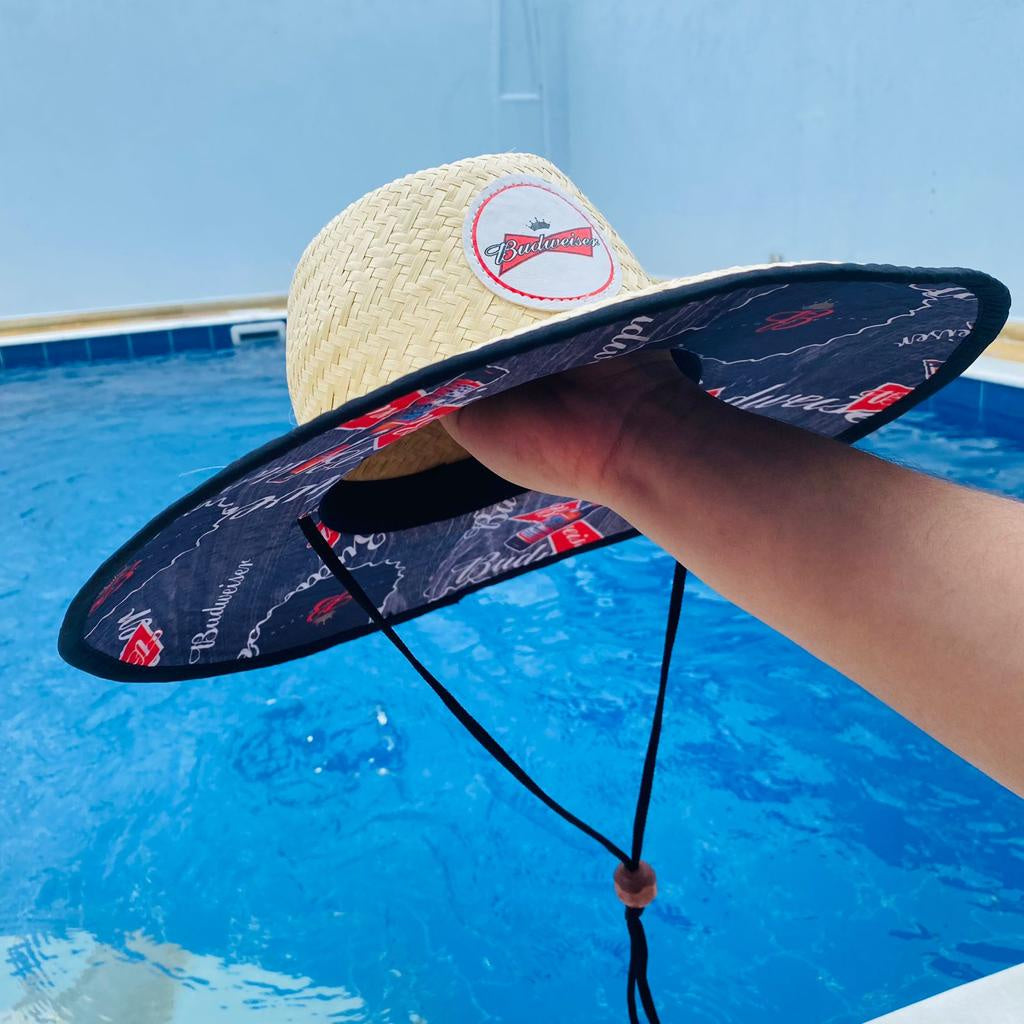 Chapéu De Palha Estampado Unisex - Praia e Piscina - Kaype Store