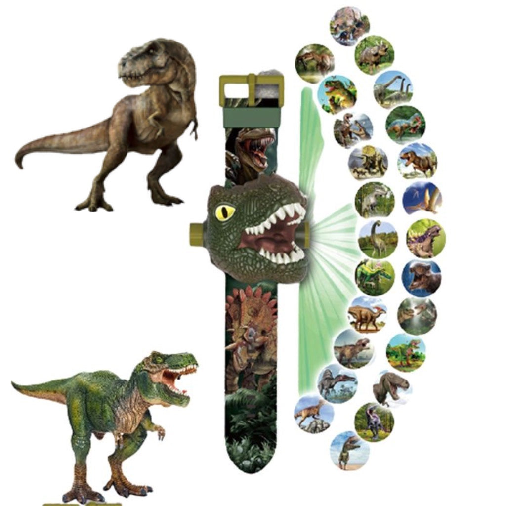 Relógio de Projeção Infantil com Tema de Dinossauro - Kaype Store