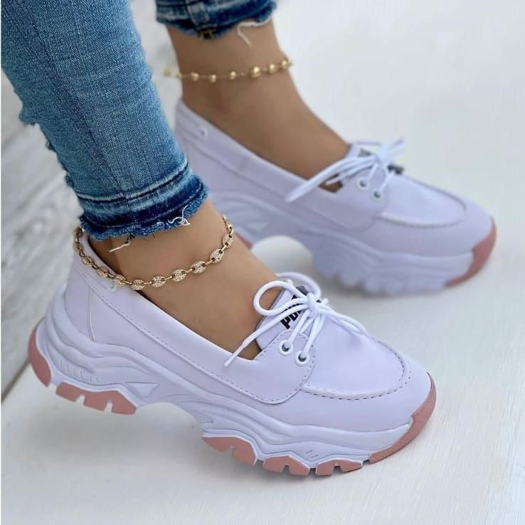 Mocassim Sapatilha Feminino Plataforma Tratorada - Conforto e Estilo em Cada Passo - Kaype Store