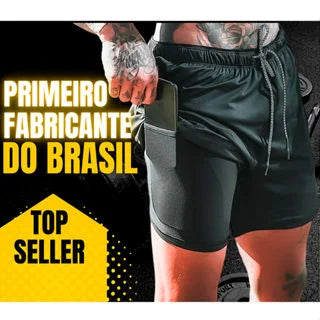 Short Esportivo Dryfit - Dupla Camada de Compressão - Imperio do Bem Estar