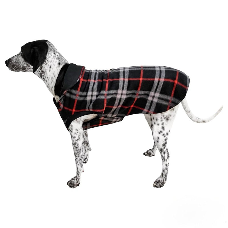 Roupa Pet Soft Xadrez Inverno Com Forro Para Cachorro