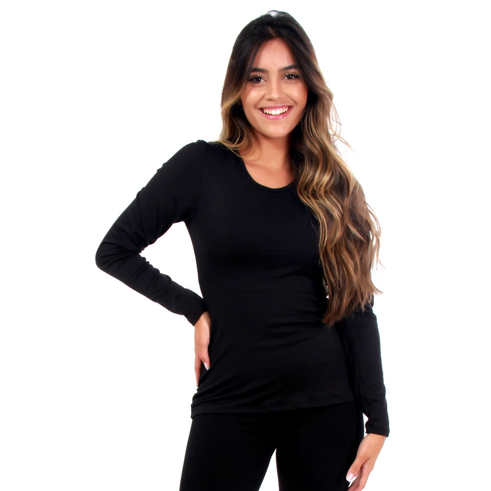 Blusa Termica Flanelada Feminina de Inverno