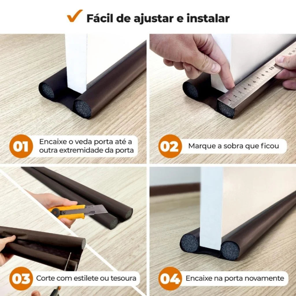 Protetor Veda Porta Impermeável 80cm