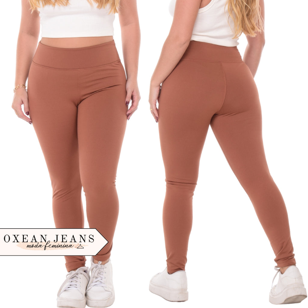 Calça Legging Flanelada Grossa Peluciada Forrada Por Dentro com Costura Reforçada - Kaype Store
