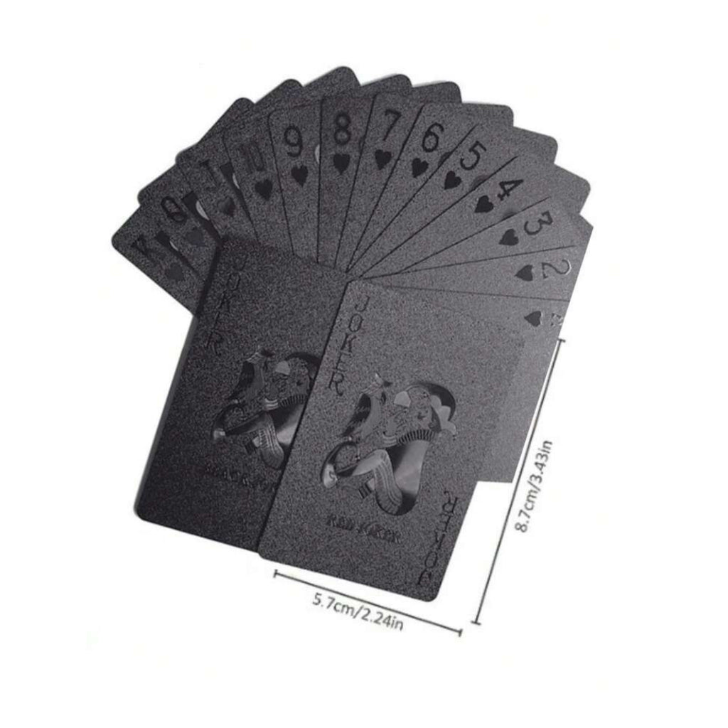 Baralho Preto à Prova d'Água Folheado - Kaype Store