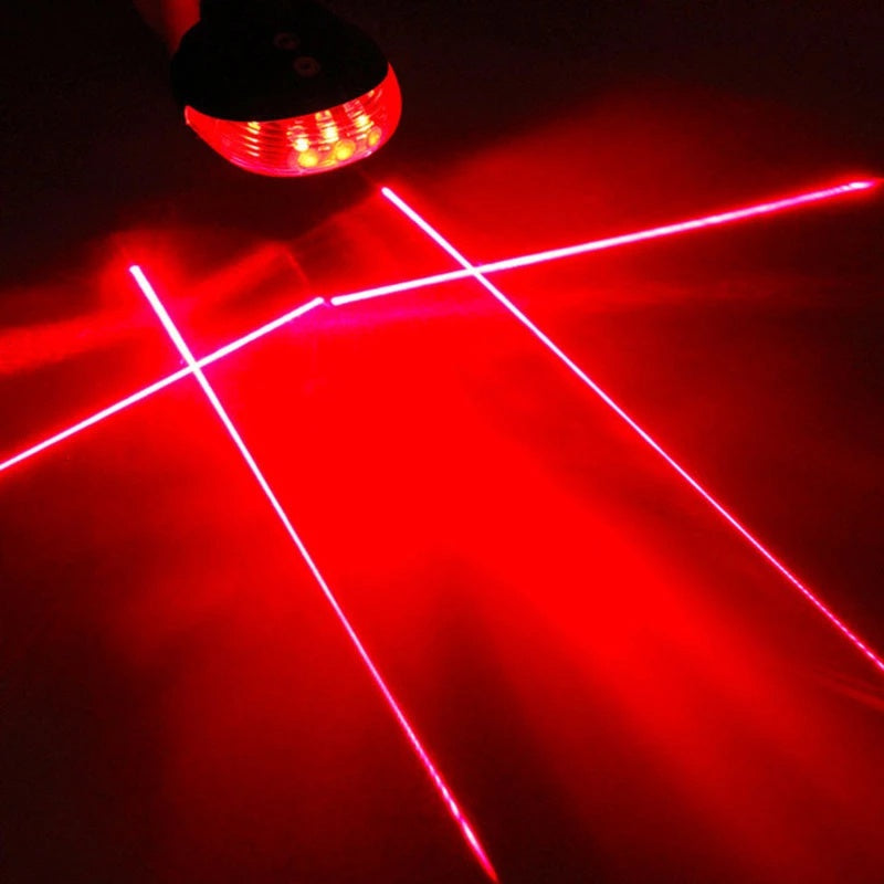 Lanterna Traseira de Bicicleta com LED e Laser - A Prova Dágua - Kaype Store