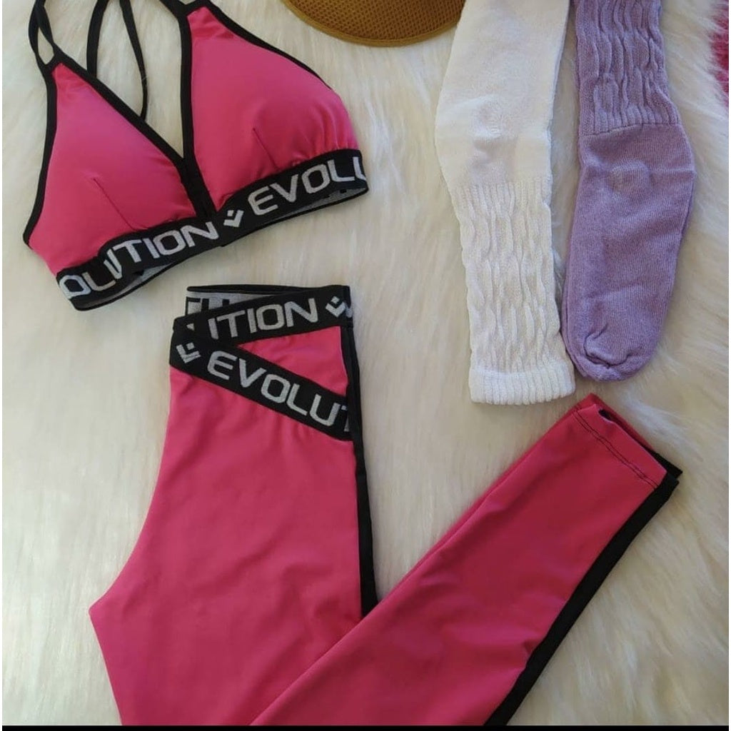 Conjunto Fitness Feminino Legging e Top Com Elástico Premium - Kaype Store
