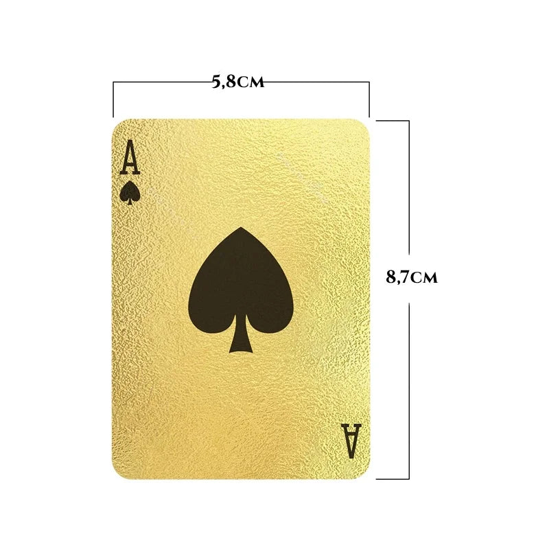 Baralho Premium Dourado Folheado Ouro - A Prova D'agua - Kaype Store