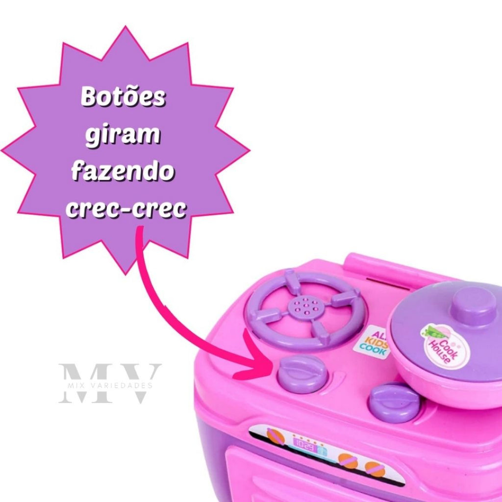 Kit Fogãozinho + Panelinhas Cozinha Infantil - Kaype Store
