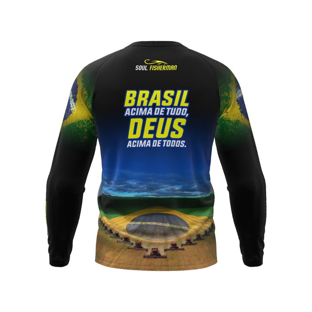 Camisa Brasil e Agro Manga Longa UV50+ Manga Longa - Kaype Store