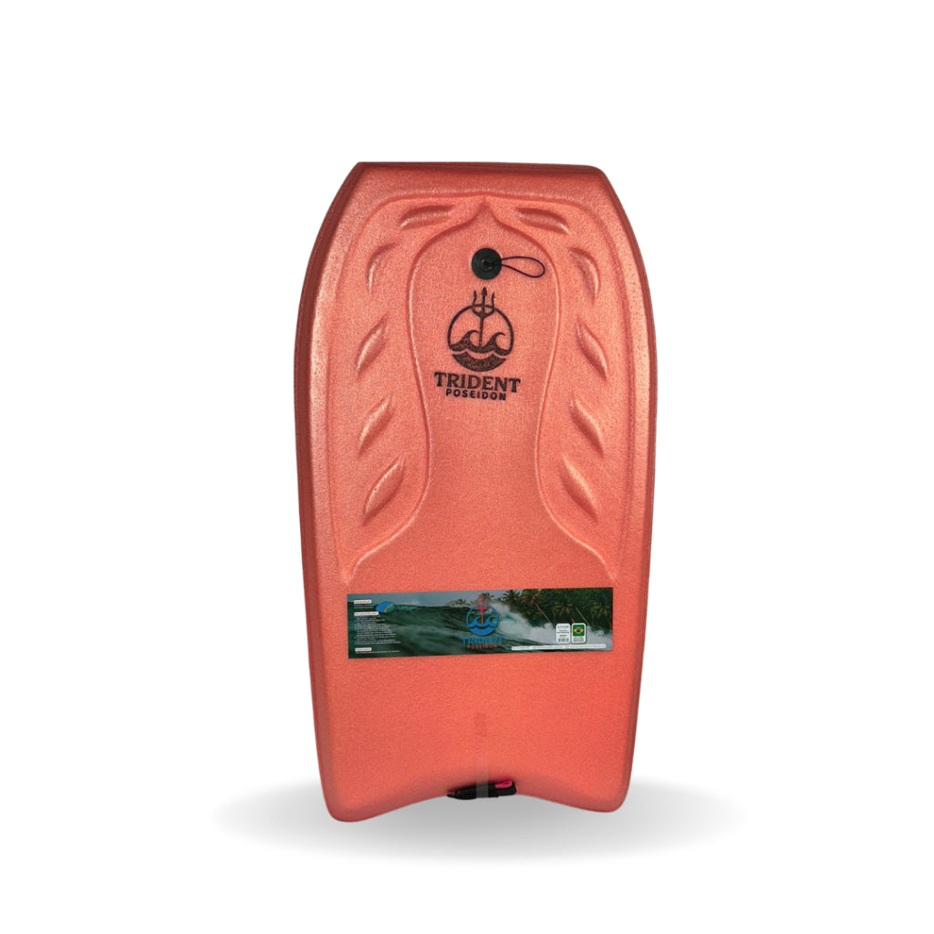 Prancha Surf BodyBoard Trident Poseidon Grande Com Leash