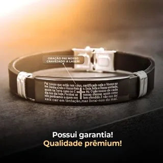 Pulseira Religiosa Masculina - Pai Nosso