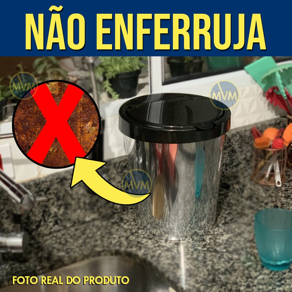Lixeira Automática Inox 10 Litros - Kaype Store