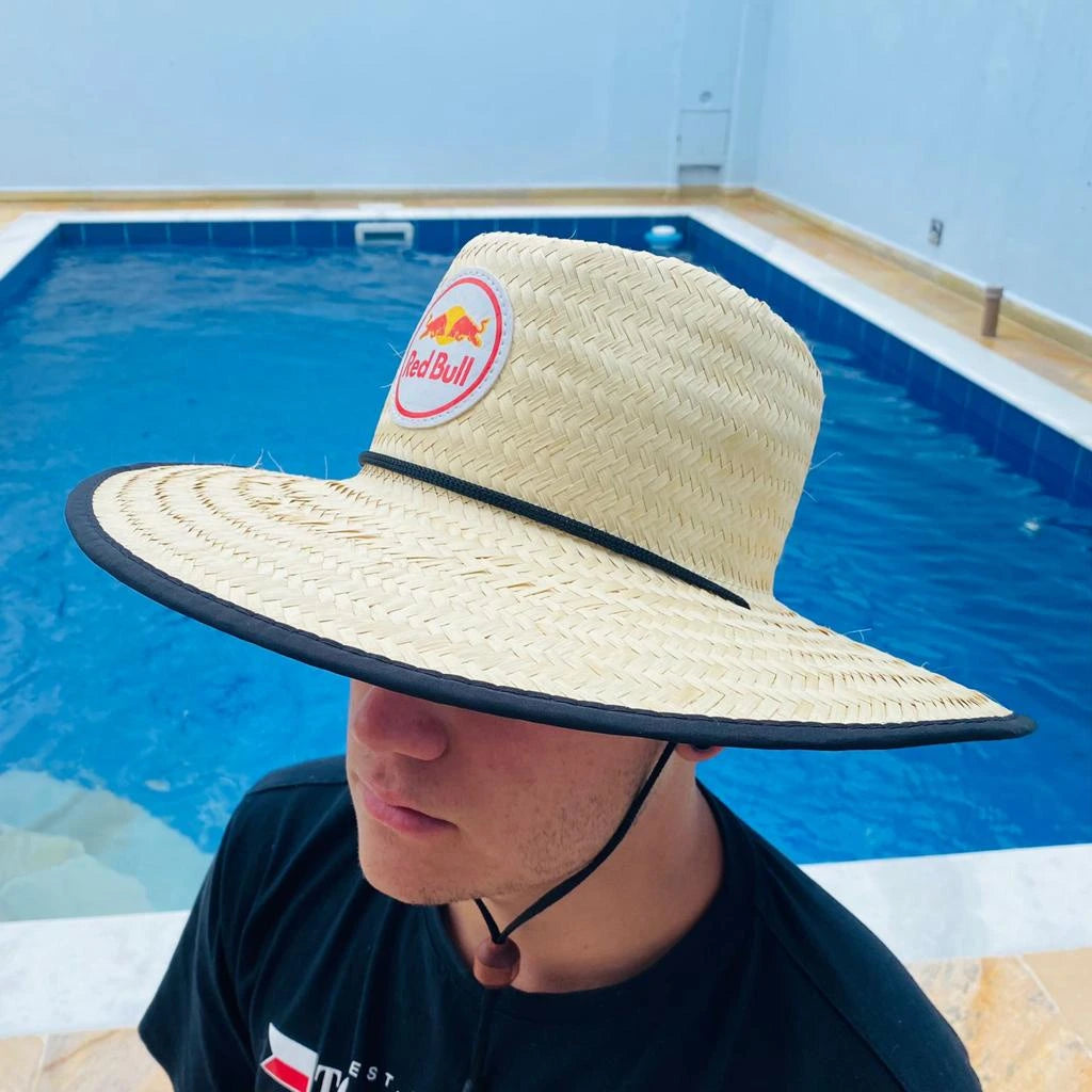 Chapéu De Palha Estampado Unisex - Praia e Piscina - Kaype Store