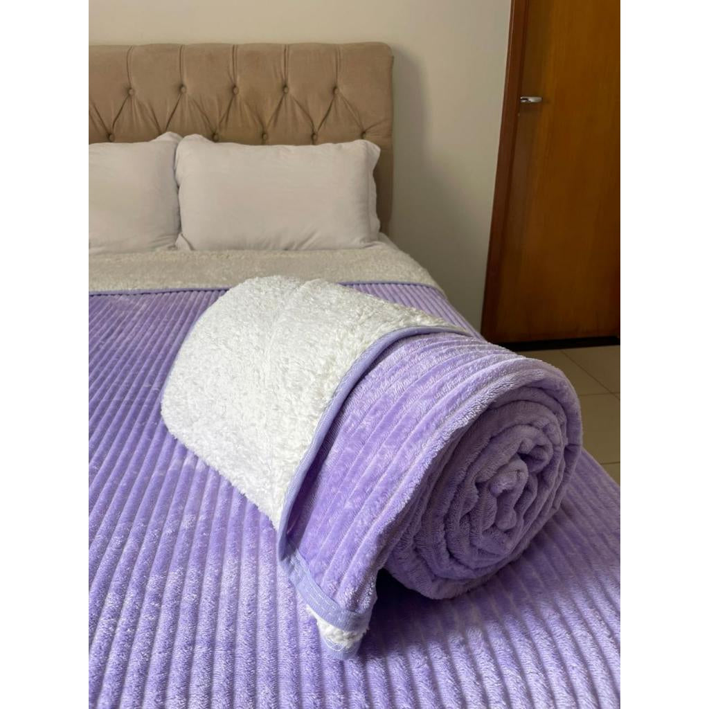 Cobertor Edredom Pele de Carneiro 2,20x1,80 Mt - Conforto e Sofisticação para Suas Noites - Kaype Store