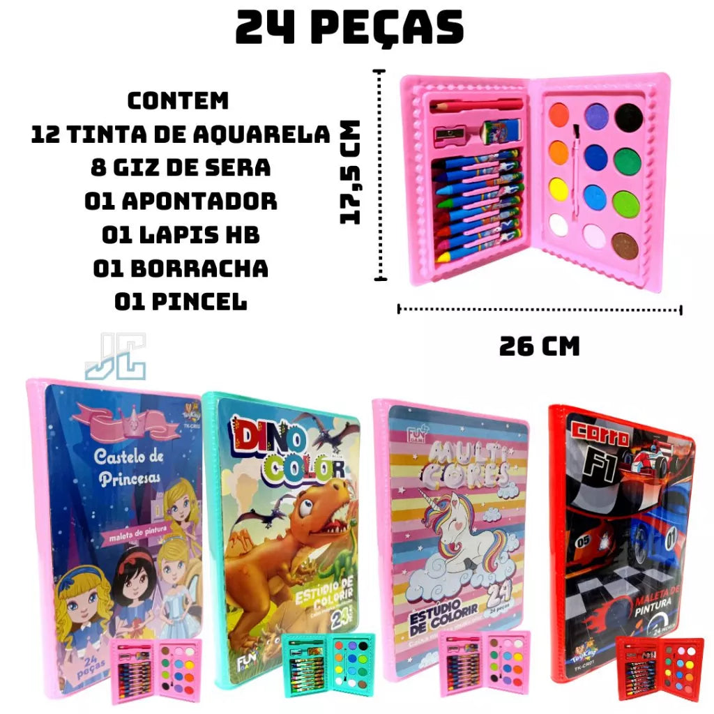 Estojo Maleta Pintura Infantil: Liberte a Criatividade dos Pequenos Artistas - Kaype Store