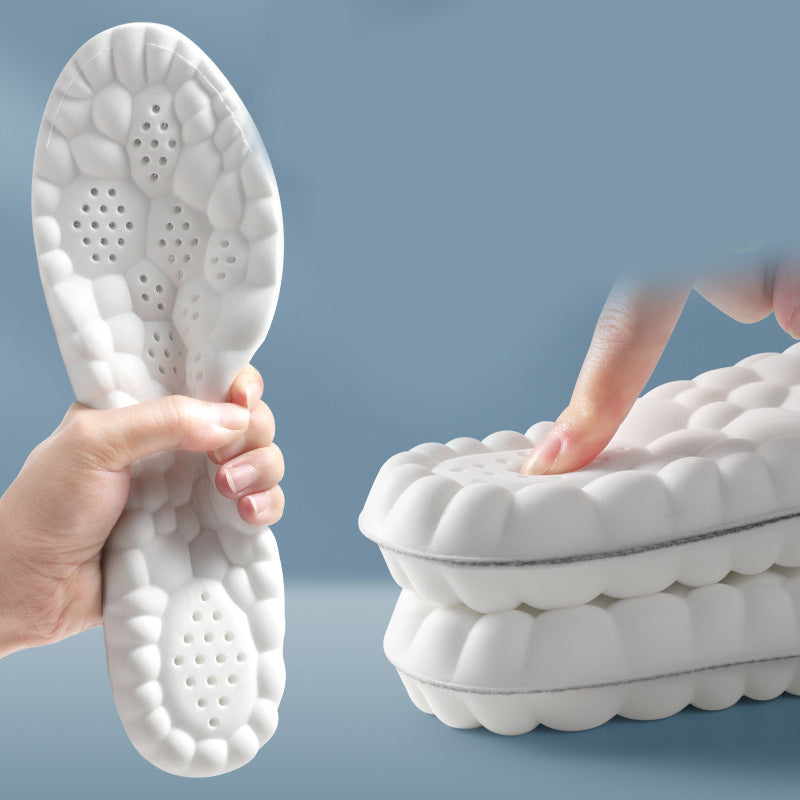 Palmilhas Esportivas De Látex De Alta Elasticidade com Suporte para o Arco dos Pés e Anti Odor