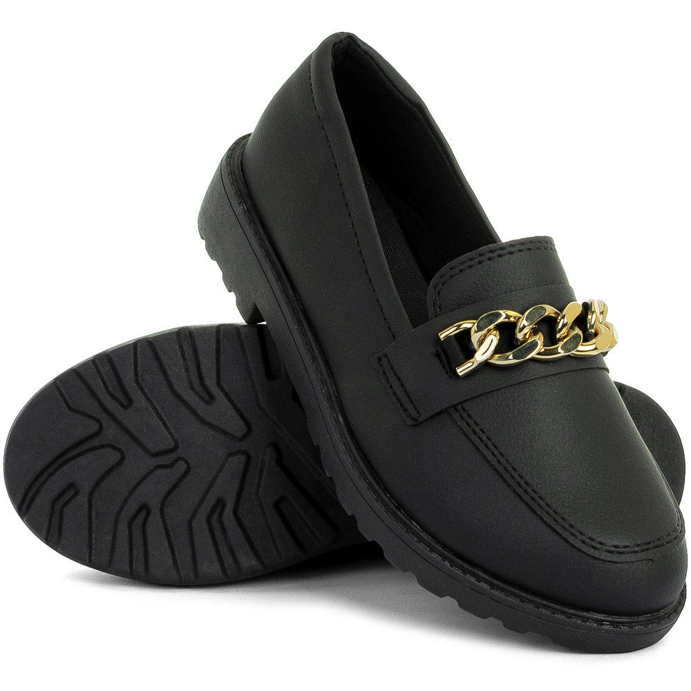 Mocassim Feminino Preto Clássico - Conforto e Estilo Para Todos os Dias - Kaype Store
