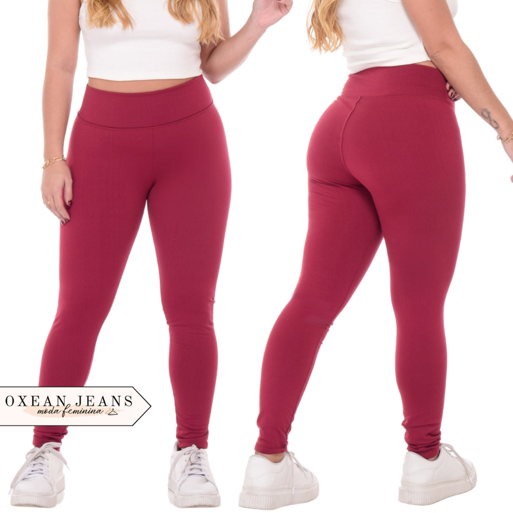 Calça Legging Flanelada Grossa Peluciada Forrada Por Dentro com Costura Reforçada - Kaype Store