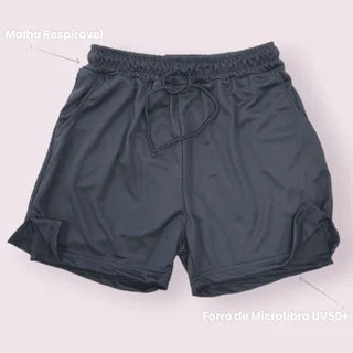 Short Esportivo Dryfit - Dupla Camada de Compressão - Imperio do Bem Estar