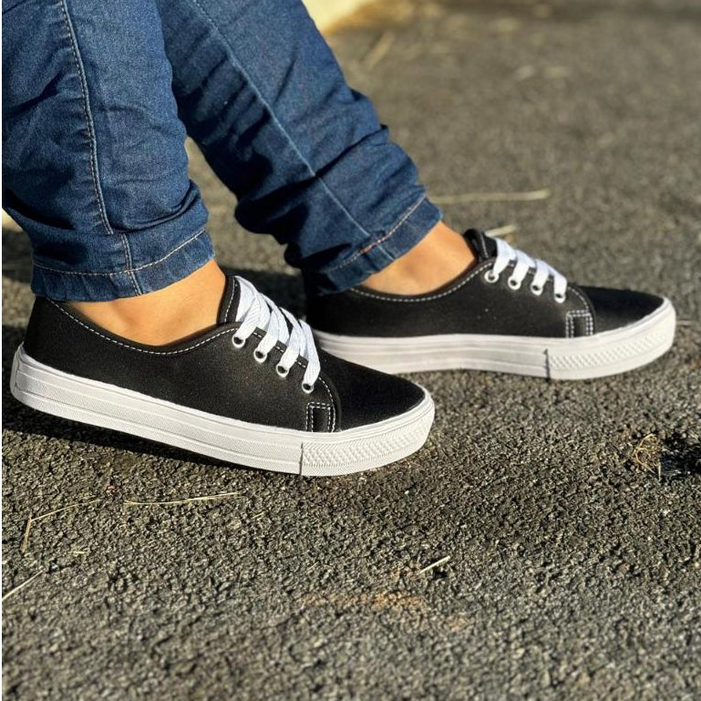 Kit 2 Pares Tênis Feminino Casual Com Cadarço - Promoção Especial Compre 1 e Leve Outro - Kaype Store