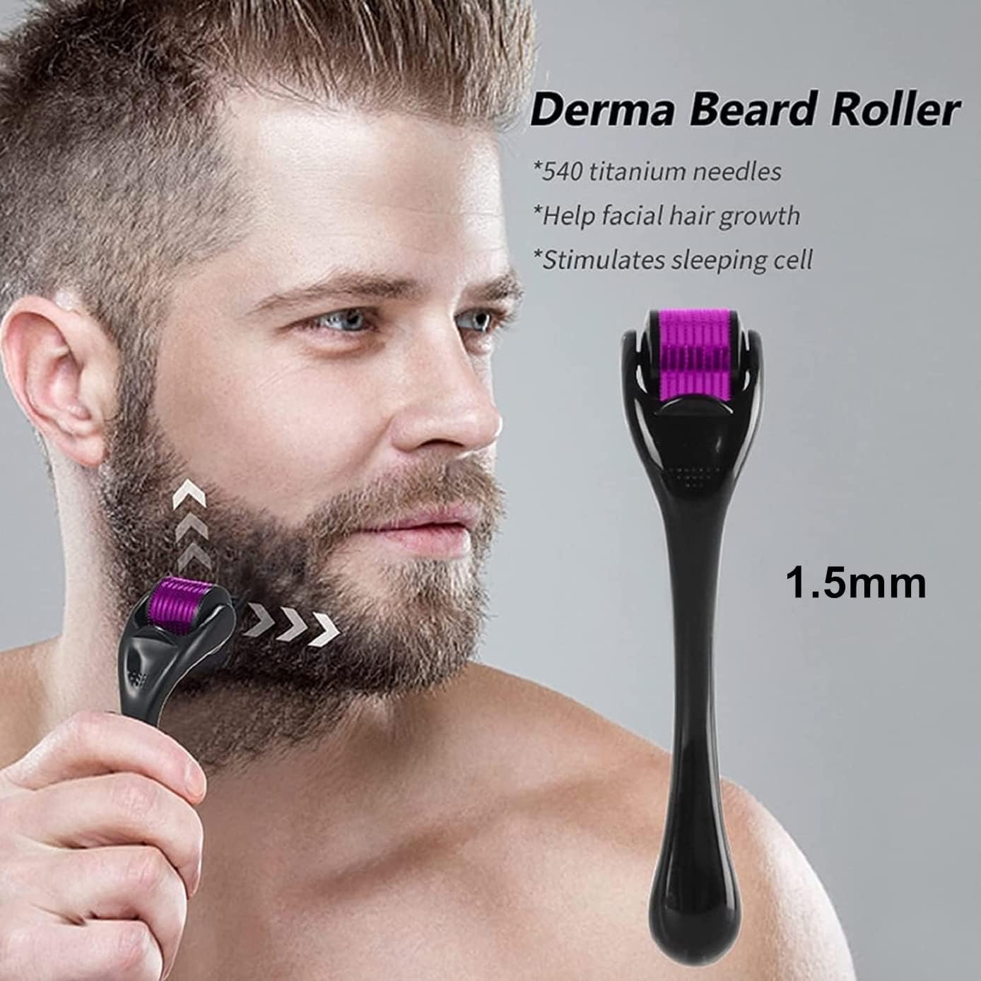 Derma Roller Original 0.5 a 2.0mm DRS - 540 Agulhas
