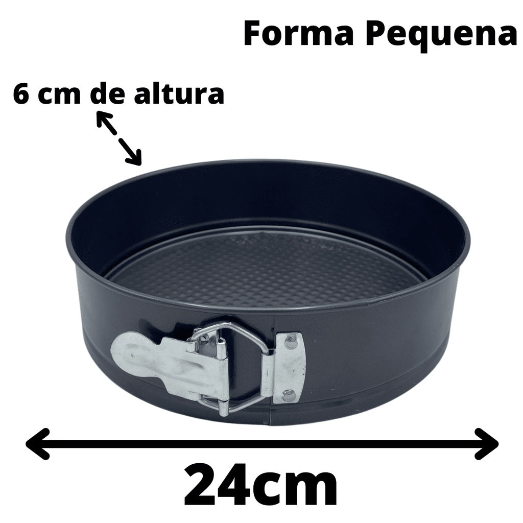 Kit 3 Formas Assadeiras Antiaderente com Fundo Removível - Kaype Store