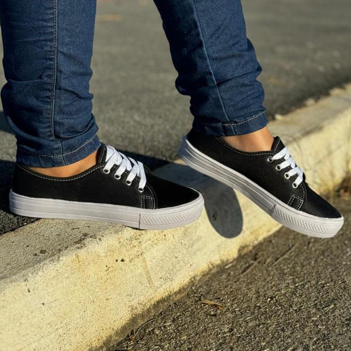 Kit 2 Pares Tênis Feminino Casual Com Cadarço - Promoção Especial Compre 1 e Leve Outro - Kaype Store
