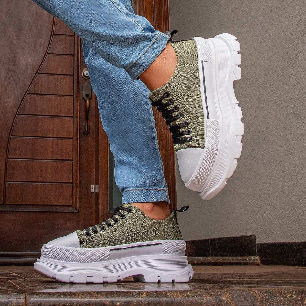 Tênis Feminino Sophia Plataforma - Kaype Store
