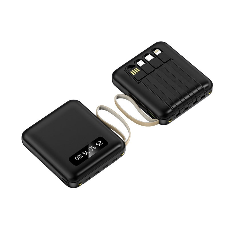 Carregador Portátil 10000mhz Universal com 4 Cabos - PowerBank com Lanterna Imbutida - Kaype Store