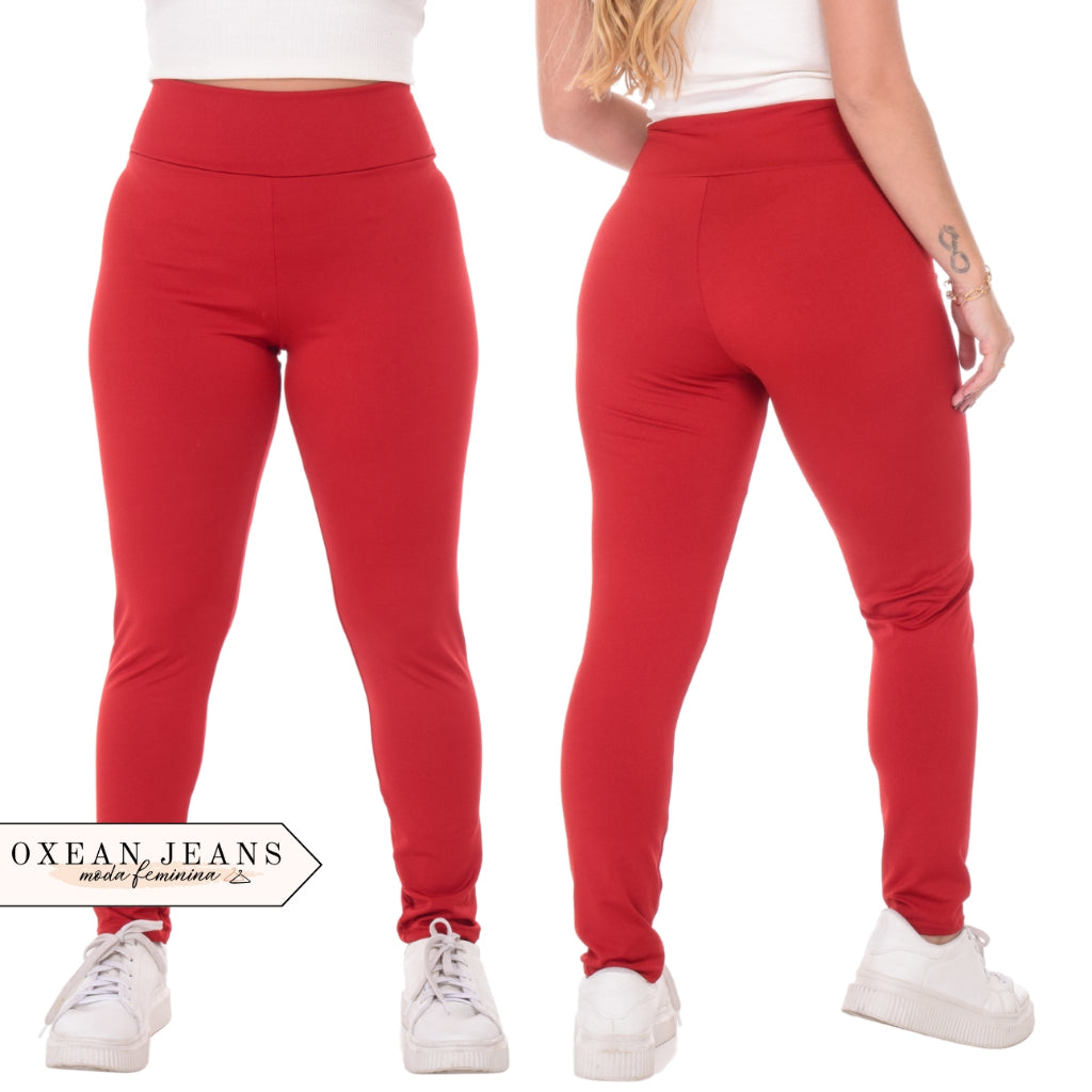 Calça Legging Flanelada Grossa Peluciada Forrada Por Dentro com Costura Reforçada - Kaype Store