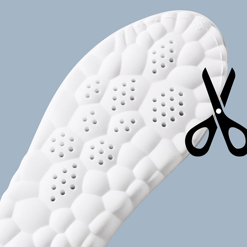 Palmilhas Esportivas De Látex De Alta Elasticidade com Suporte para o Arco dos Pés e Anti Odor