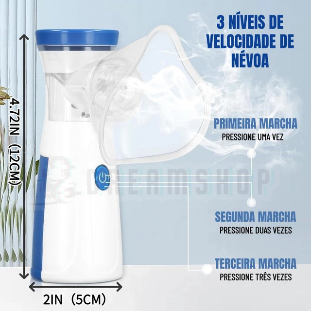 Inalador Portátil Silencioso - Adulto e Infantil | Alívio Rápido em Qualquer Lugar | KaypeStore